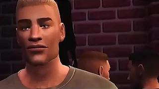 SIMS 4 - College Twink Getting Plowed by Straight Military Roommate