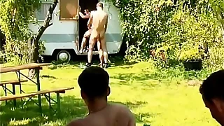 Awesome Gay Sex Outdoor Partying