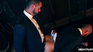 GLORY HOLE FUN! HOT FUCK IN SUITS